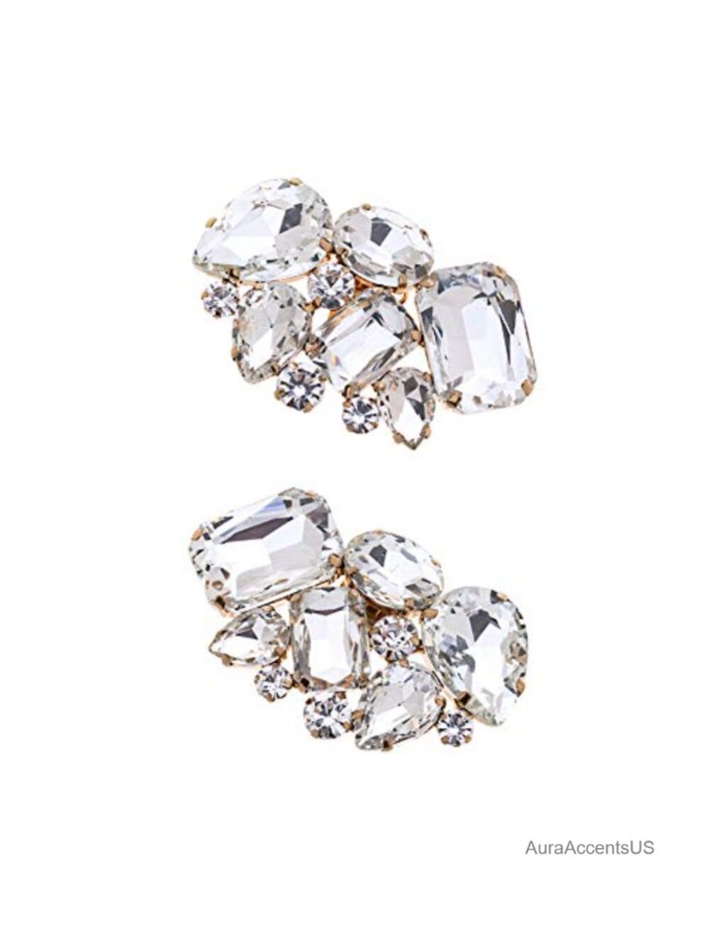 Luxury Crystal Shoe Clips Rhinestone Removable Shoe Buckles Accessories Women